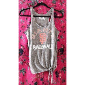 San Francisco Giants Baseball Women's Tank Top w/bottom tie- Alyssa Milano